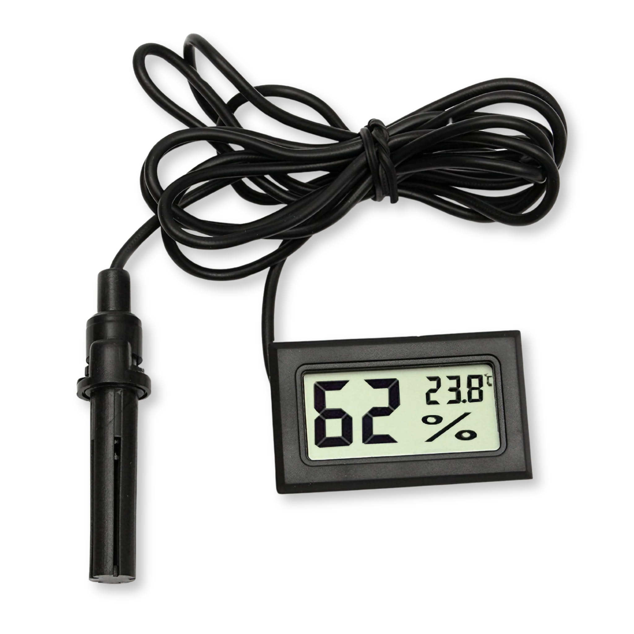 Termometr - higrometr cyfrowy LCD 2w1 z sondą