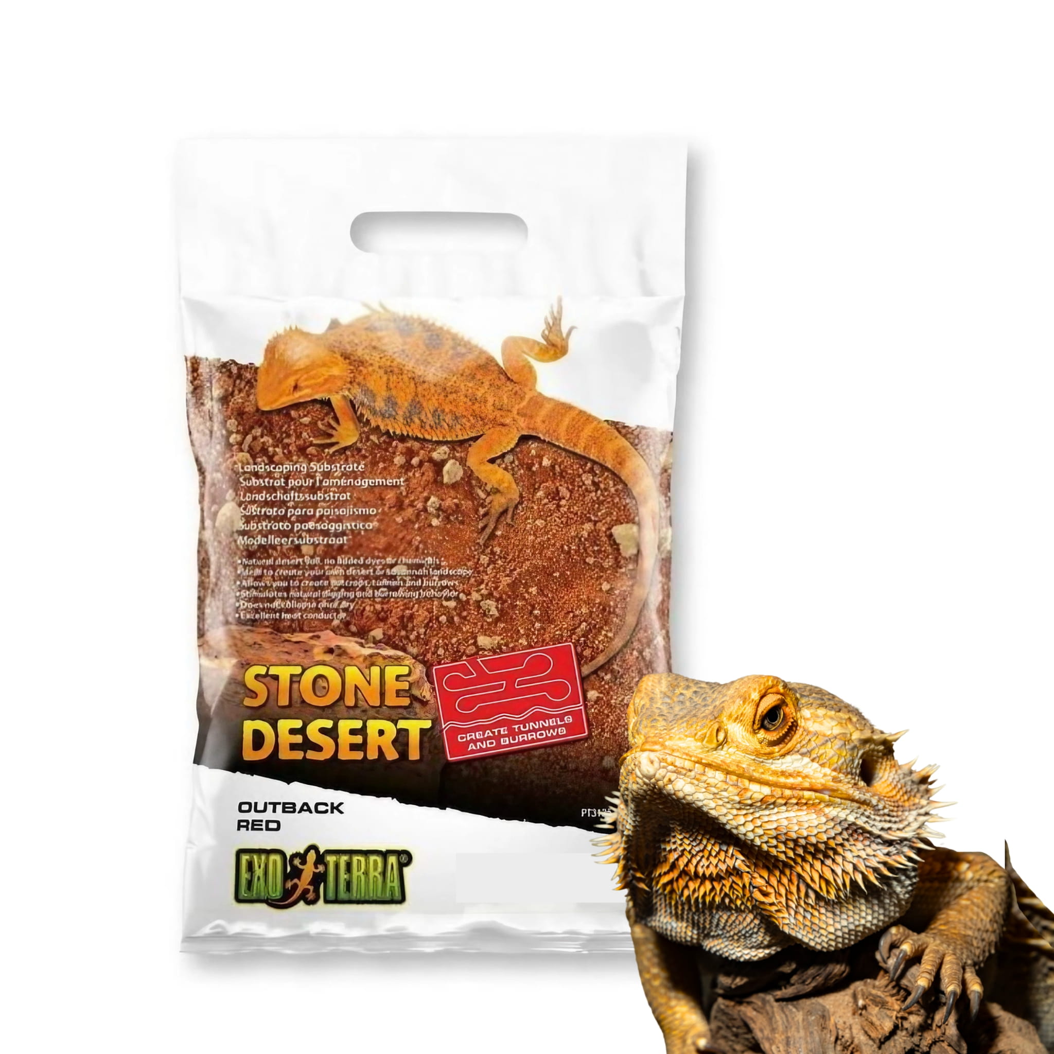 Exo Terra Stone Desert Outback Red - Naturalne podłoże do terrarium 5kg