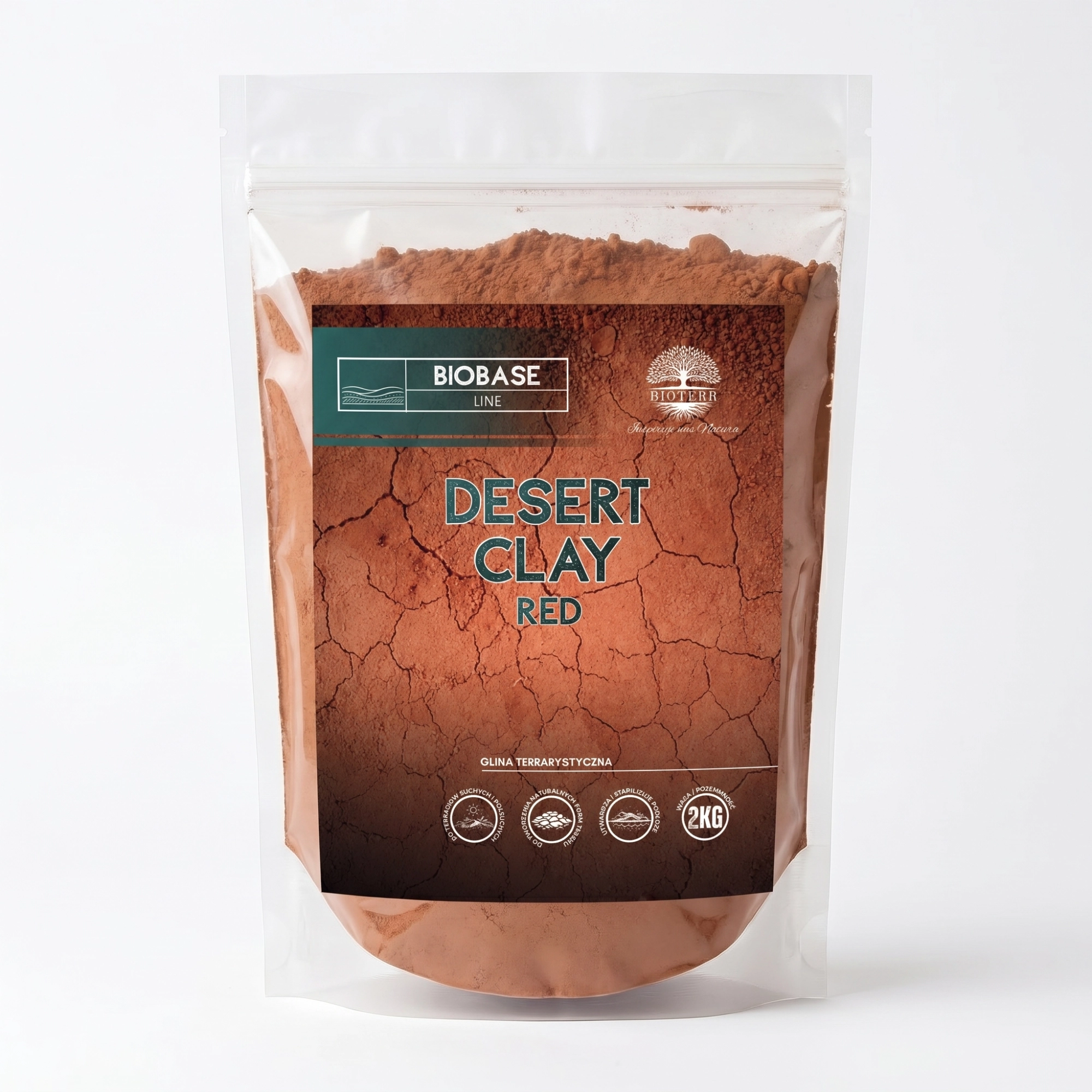 Glina terrarystyczna czerwona | BioBase – Desert Clay (Red)  2 kg