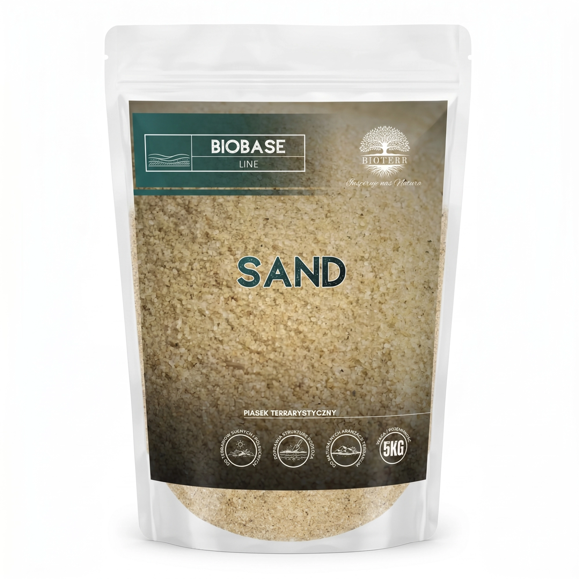 Piasek terrarystyczny suszony drobnej frakcji | BioBase Sand 5kg